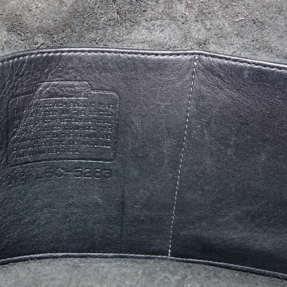 Vintage Coach 5283 Harrison Briefcase Black - Picture 7 of 8